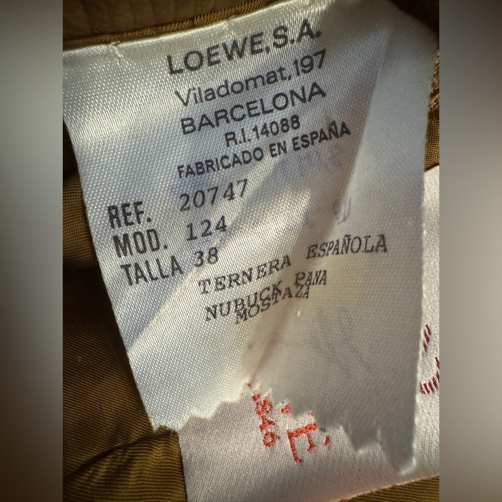 Vintage Loewe Suede Skirt 38 - Picture 6 of 10